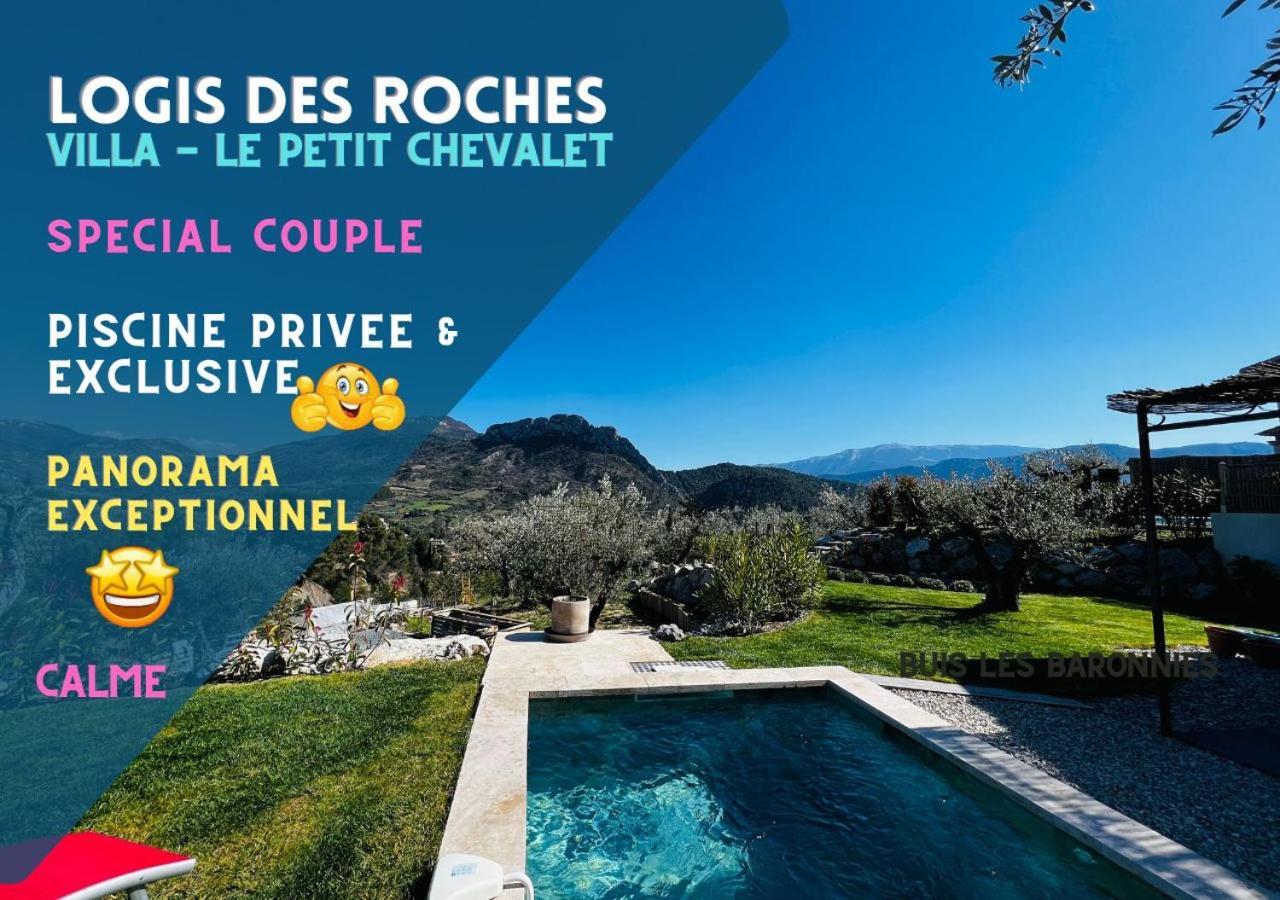 Logis Des Roches - 3 Villas Vue Exceptionnelle - Le Petit Chevalet, Le Grand Sabouillon & La Villa Opaya Buis-les-Baronnies Kültér fotó